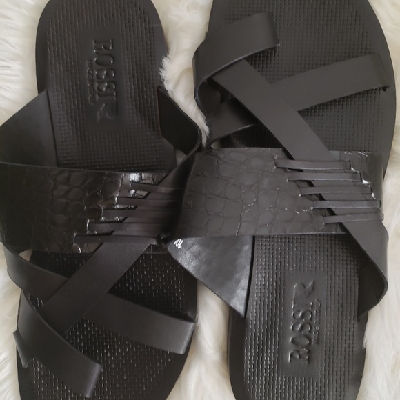 Bossir leather slides main image 4